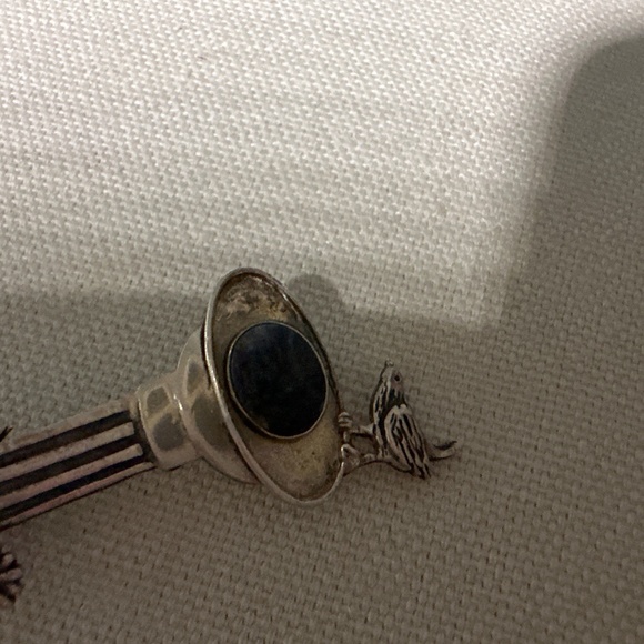 trifari Sterling silver brooche with Australian opal - Picture 9 of 10